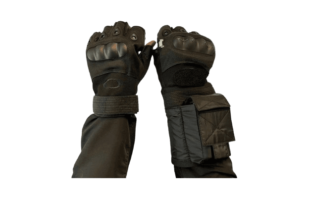 Stun Shock Proof Dorsal Half Finger Military Gloves